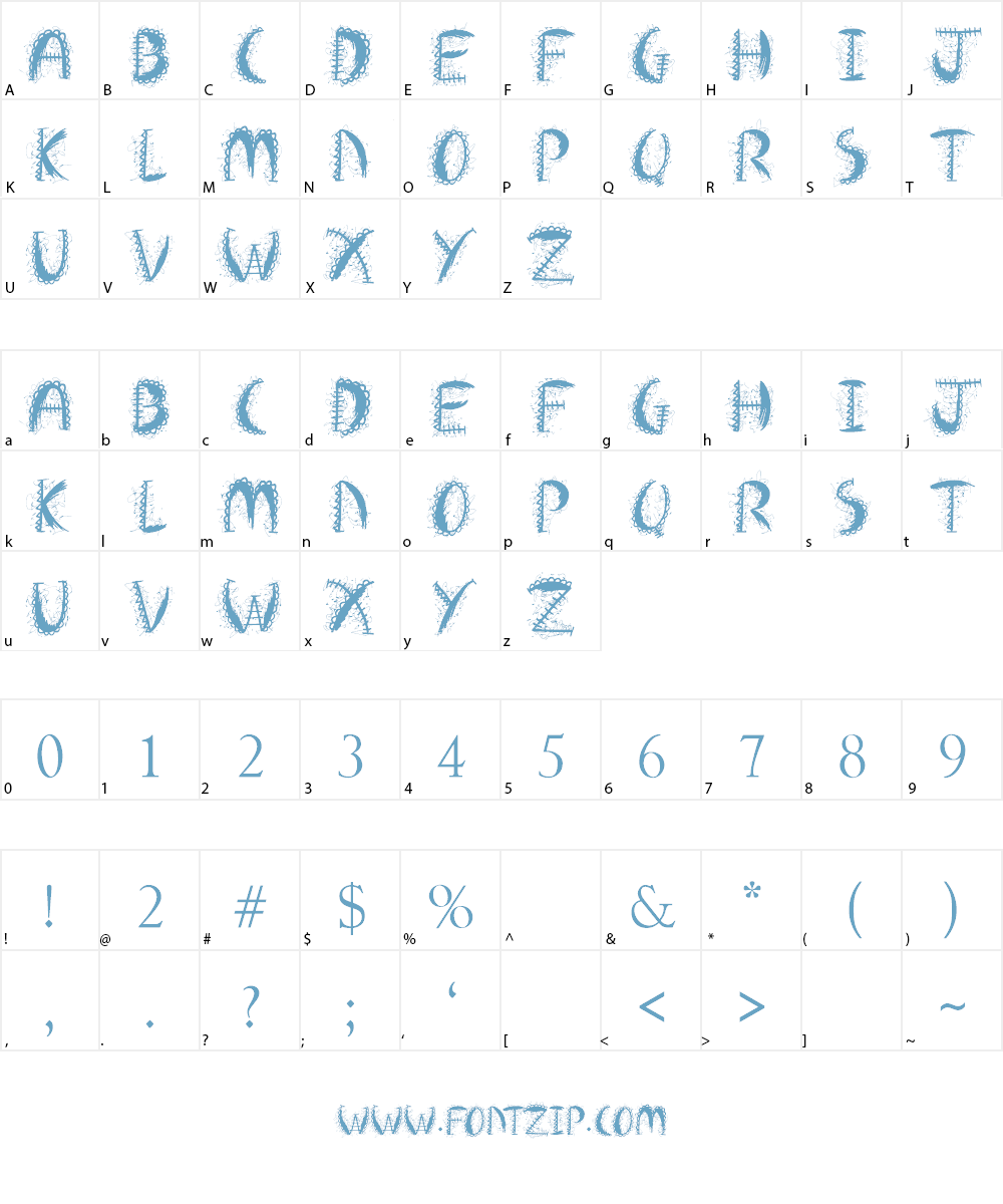 Crazy Weekend Font Character